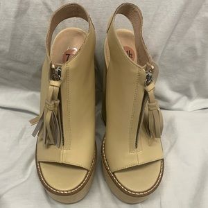 Leather women’s platforms